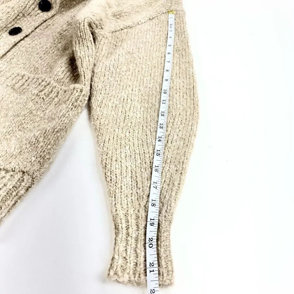 Isabel Marant Etoile Scott Cardigan brown alpaca button front 38 - Picture 10 of 11
